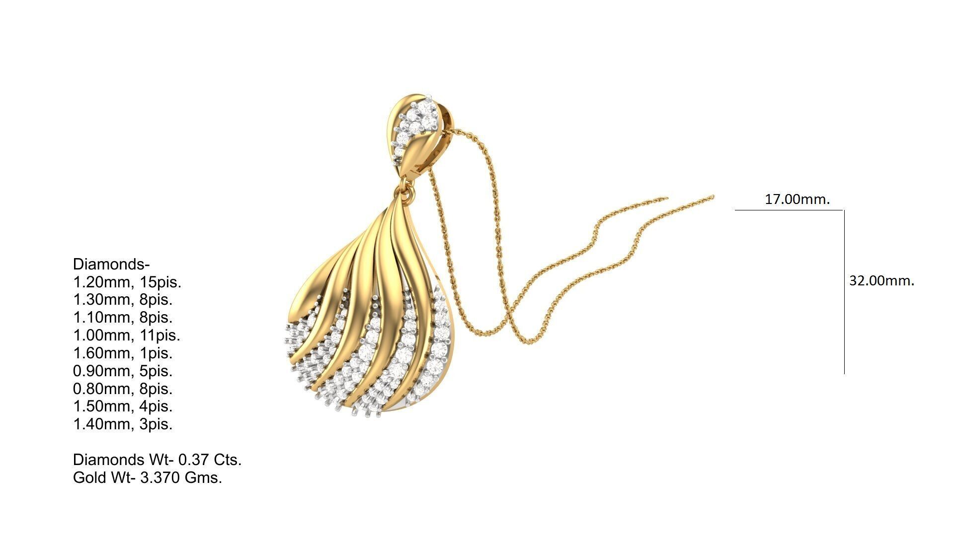 Pendant Earring Set Designs Lot 3D print model_14