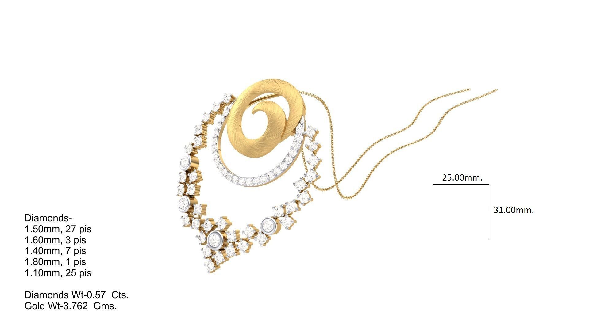 Pendant Earring Set Designs Lot 3D print model_92