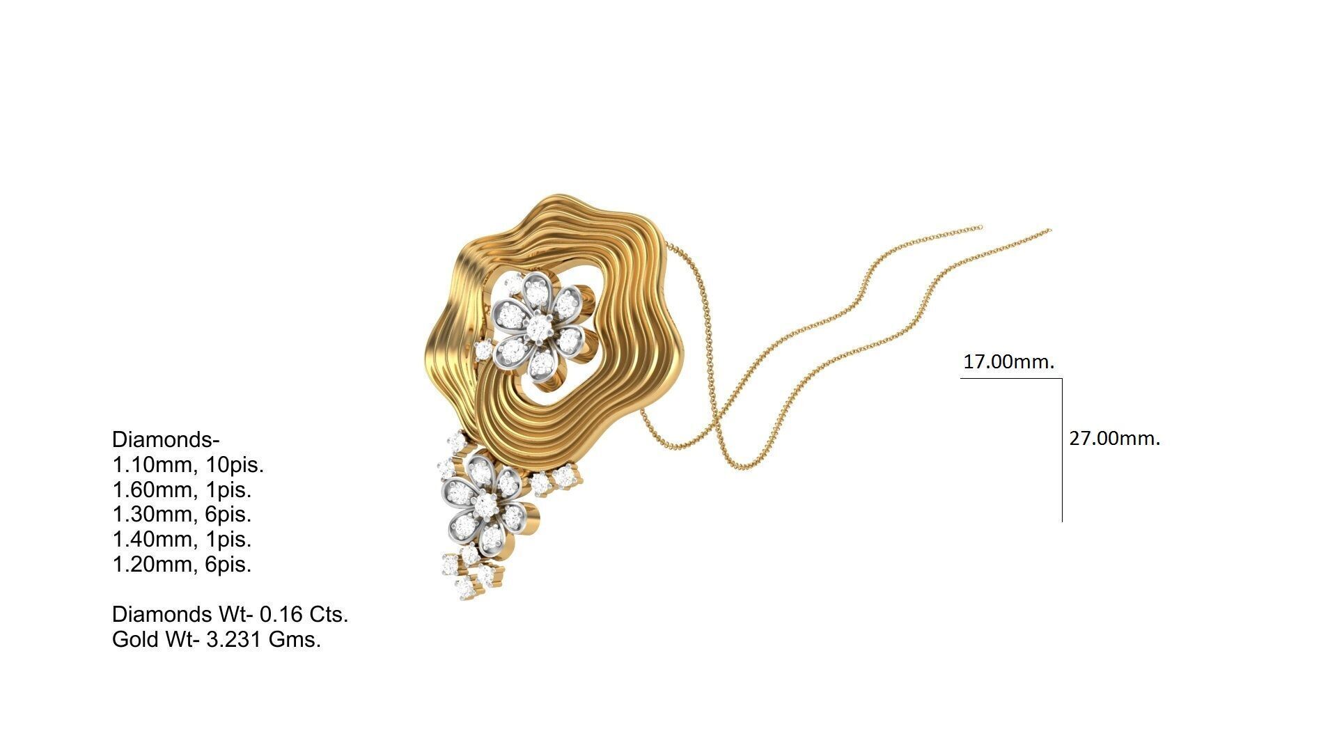 Pendant Earring Set Designs Lot 3D print model_111