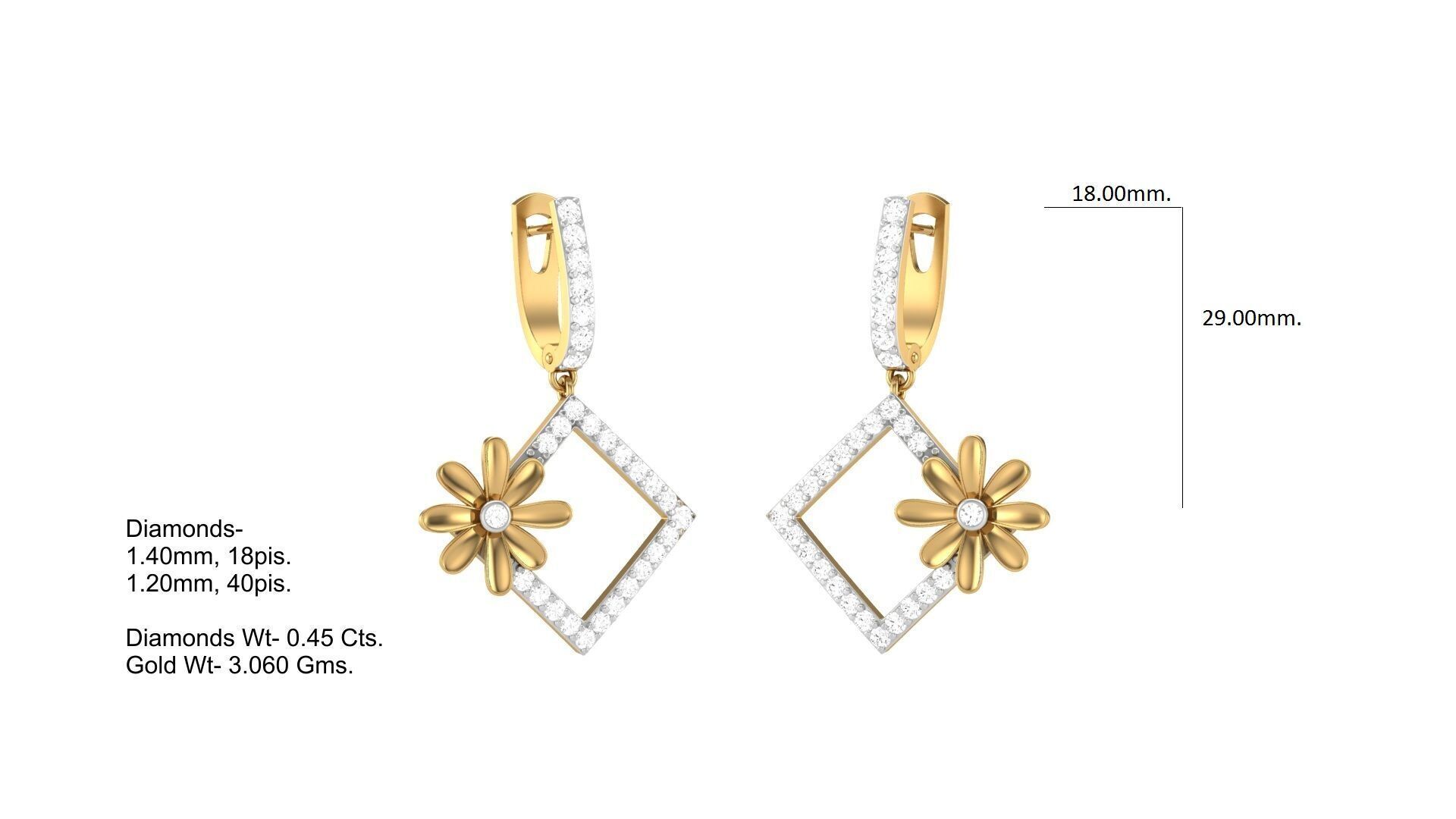 Pendant Earring Set Designs Lot 3D print model_135