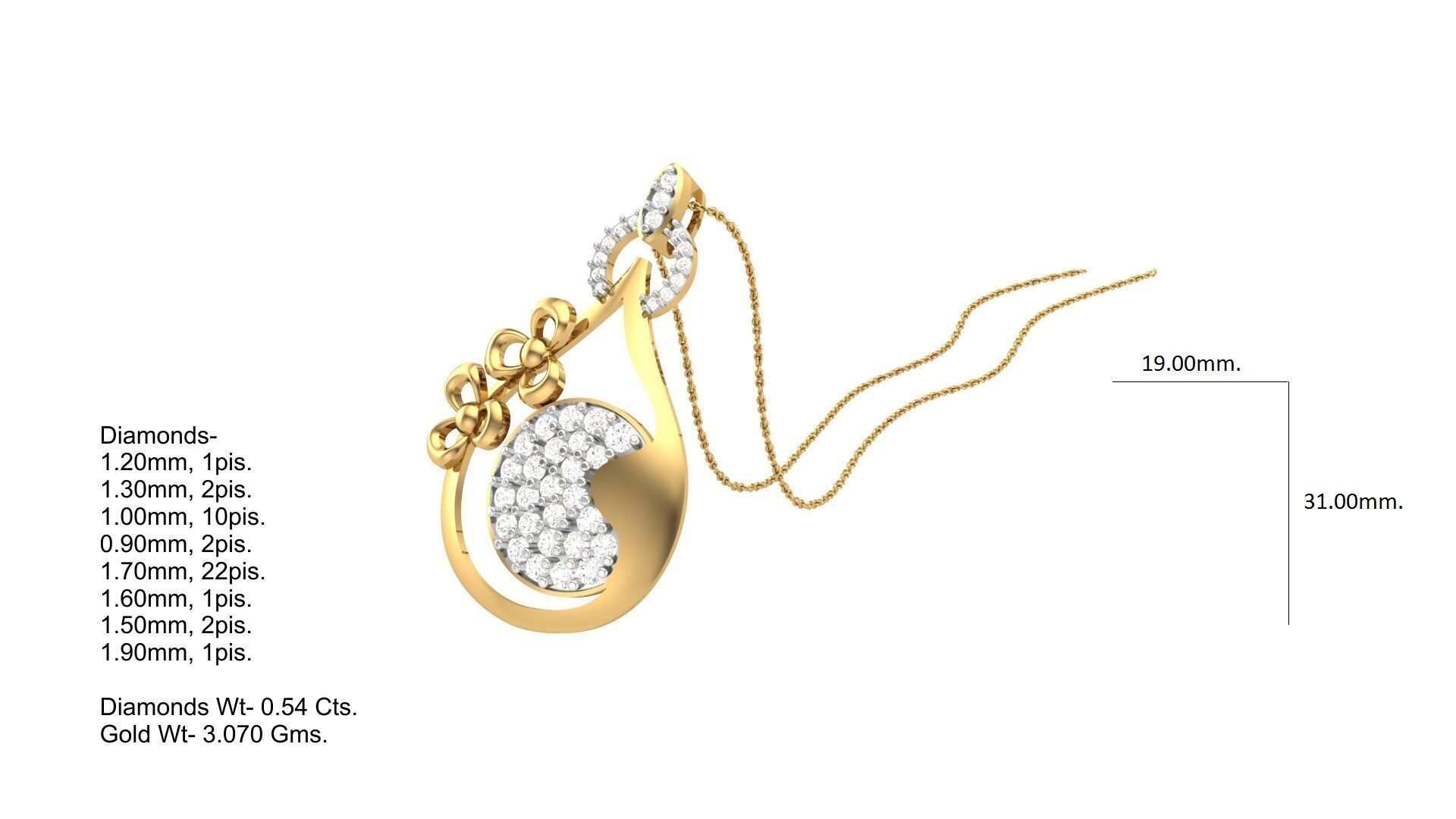 Pendant Earring Set Designs Lot 3D print model_20