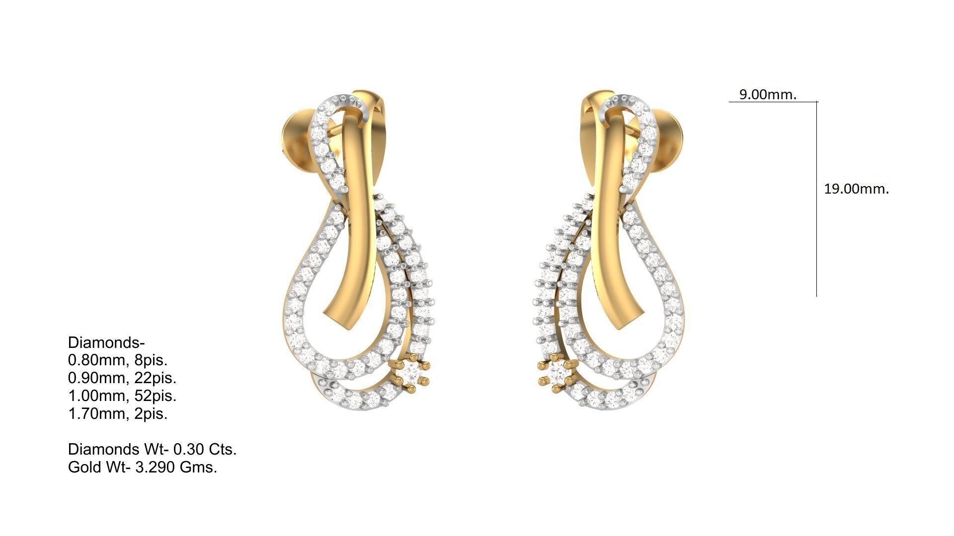 Pendant Earring Set Designs Lot 3D print model_57