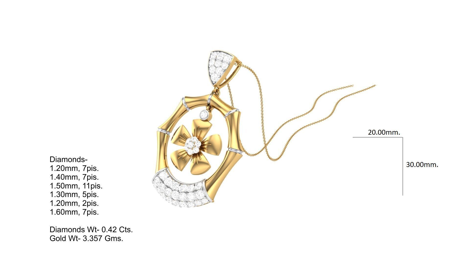 Pendant Earring Set Designs Lot 3D print model_96