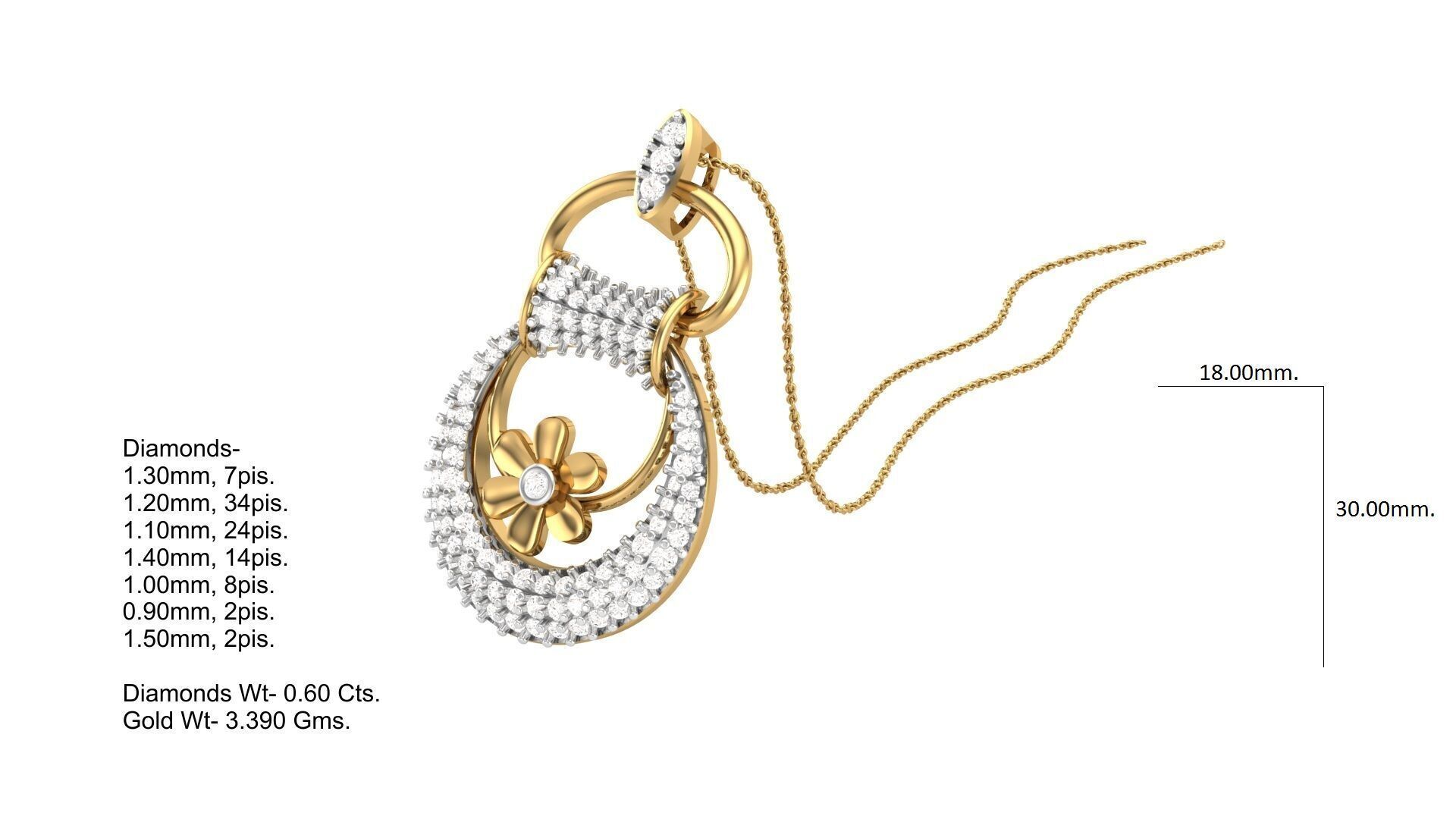 Pendant Earring Set Designs Lot 3D print model_17