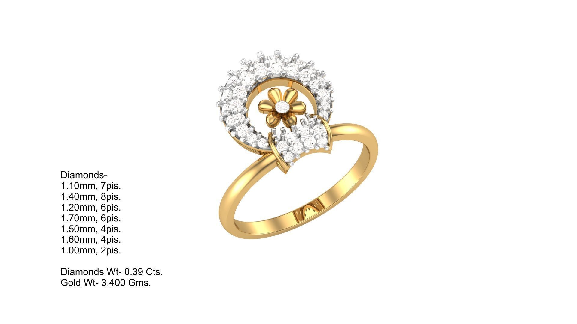 Pendant Earring Set Designs Lot 3D print model_19