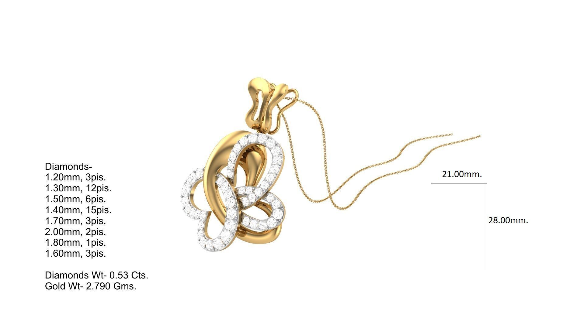 Pendant Earring Set Designs Lot 3D print model_120