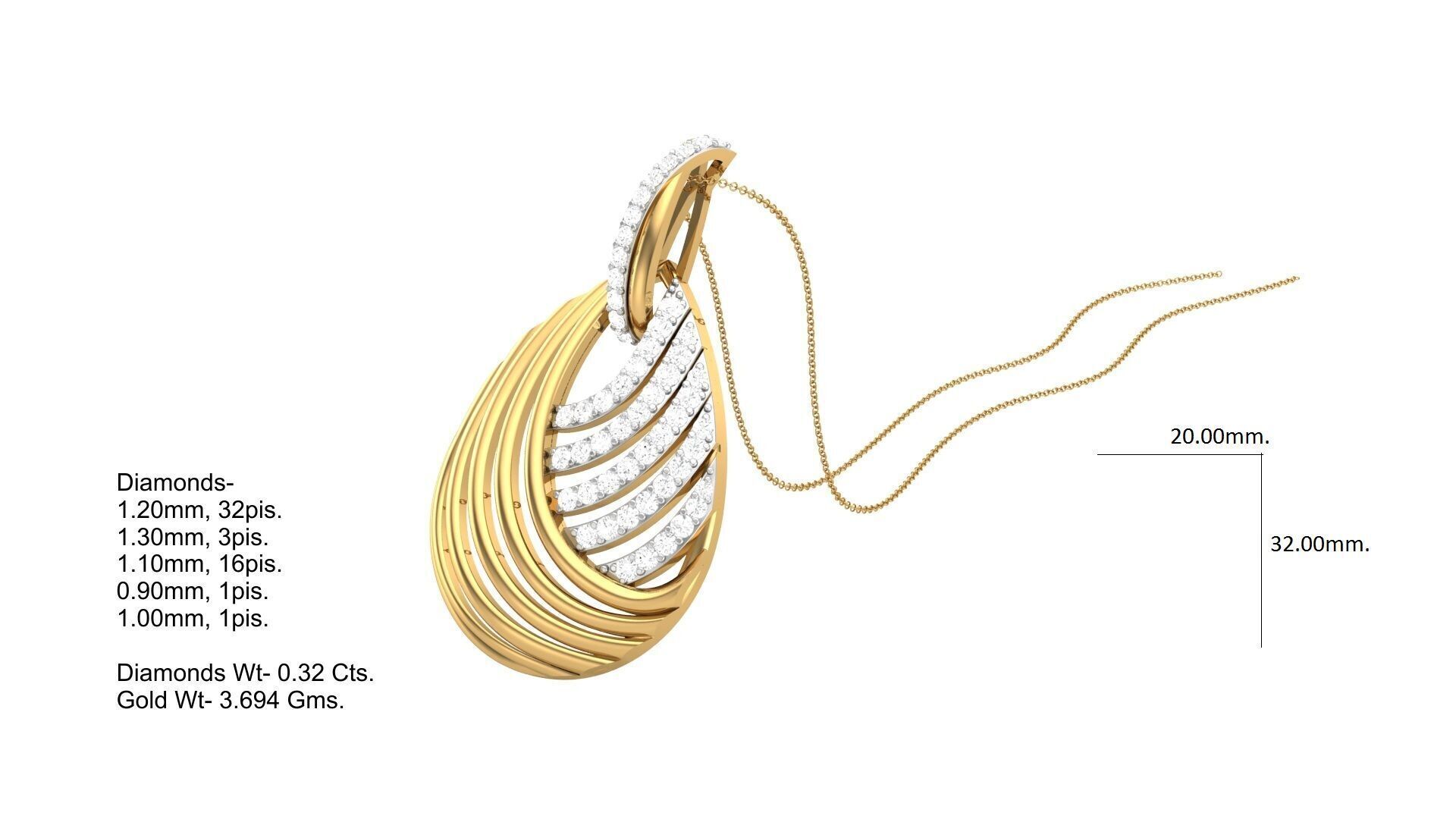 Pendant Earring Set Designs Lot 3D print model_129