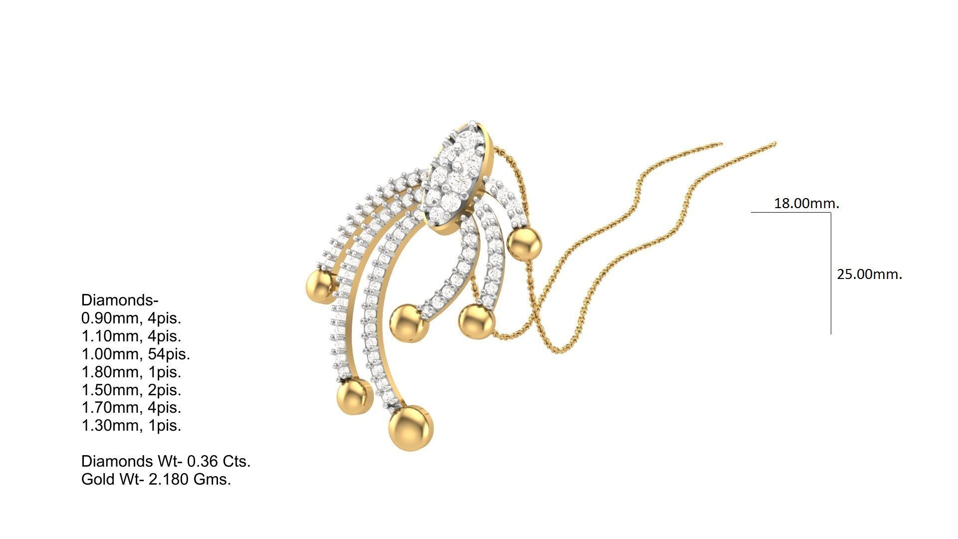 Pendant Earring Set Designs Lot 3D print model_34