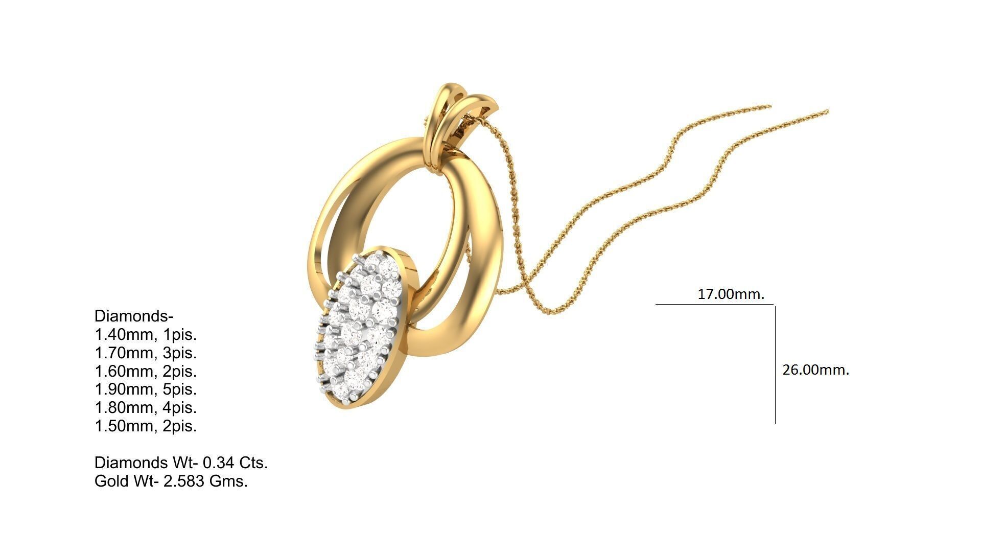 Pendant Earring Set Designs Lot 3D print model_113