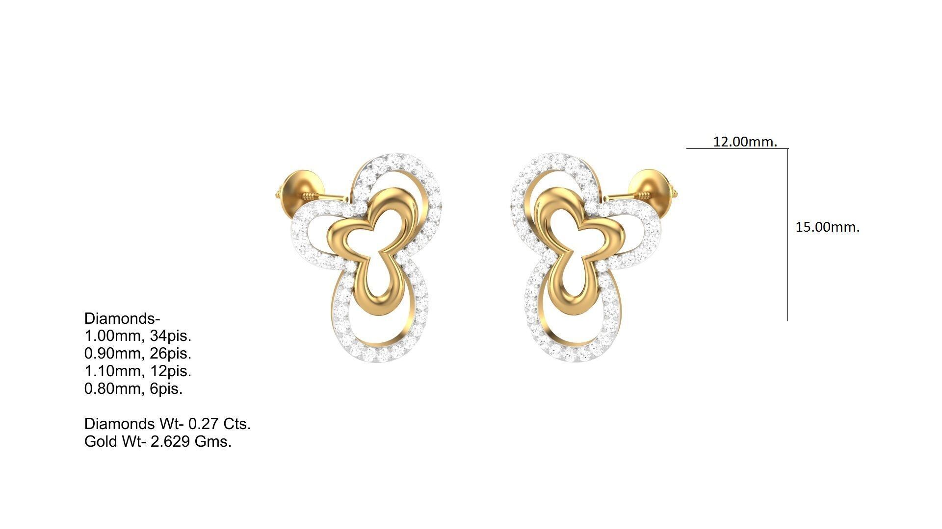 Pendant Earring Set Designs Lot 3D print model_141
