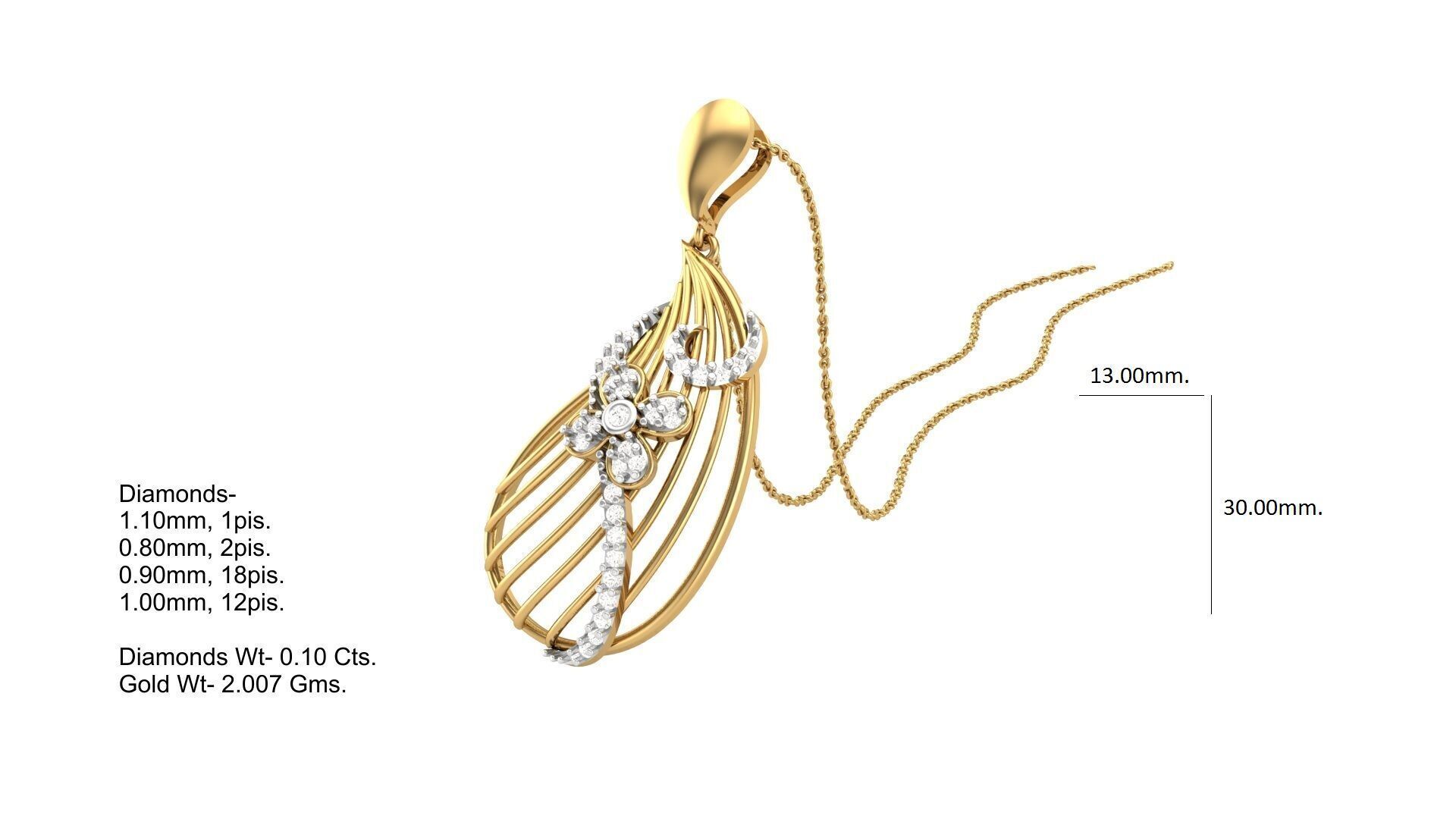 Pendant Earring Set Designs Lot 3D print model_50