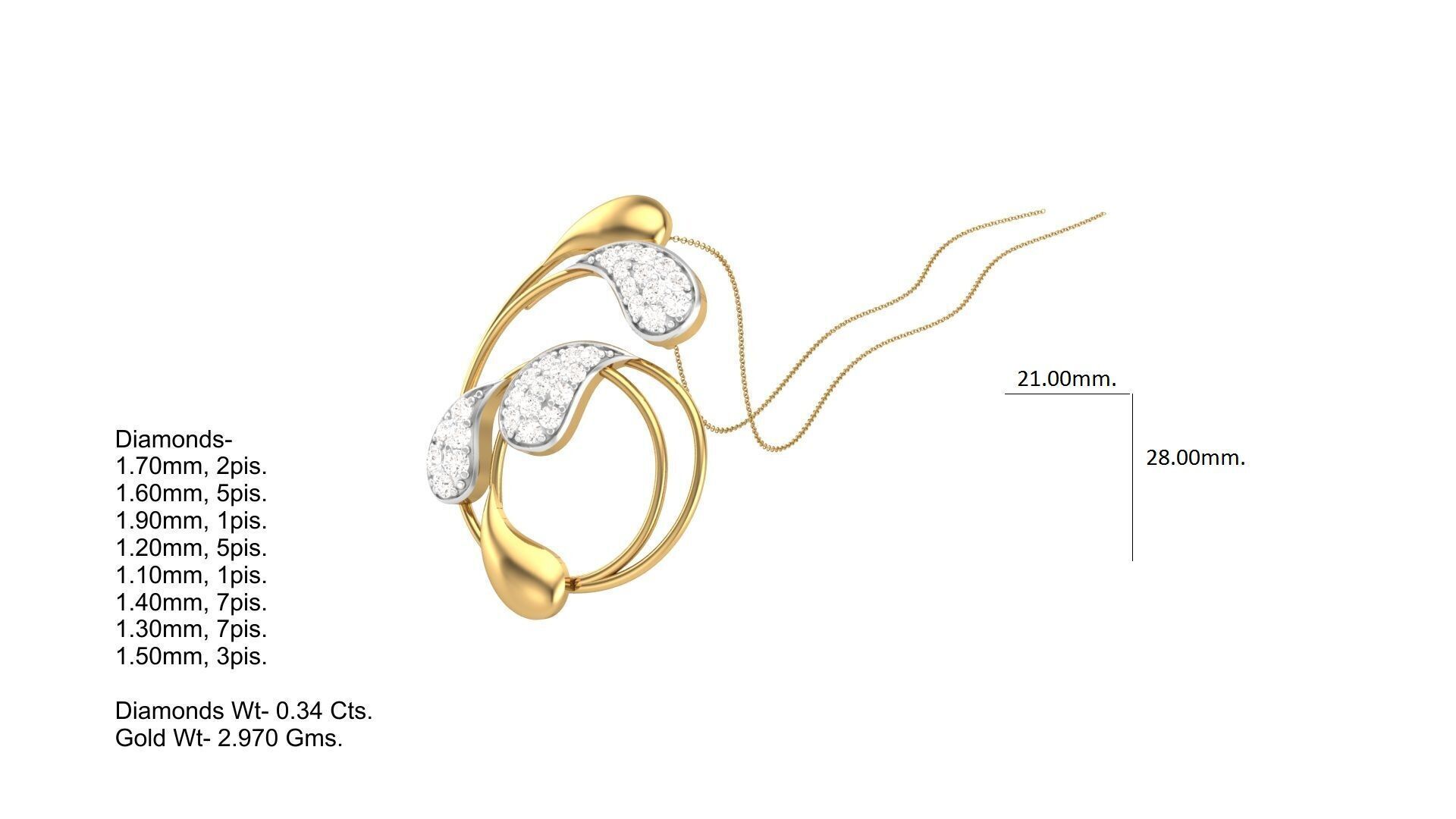 Pendant Earring Set Designs Lot 3D print model_89