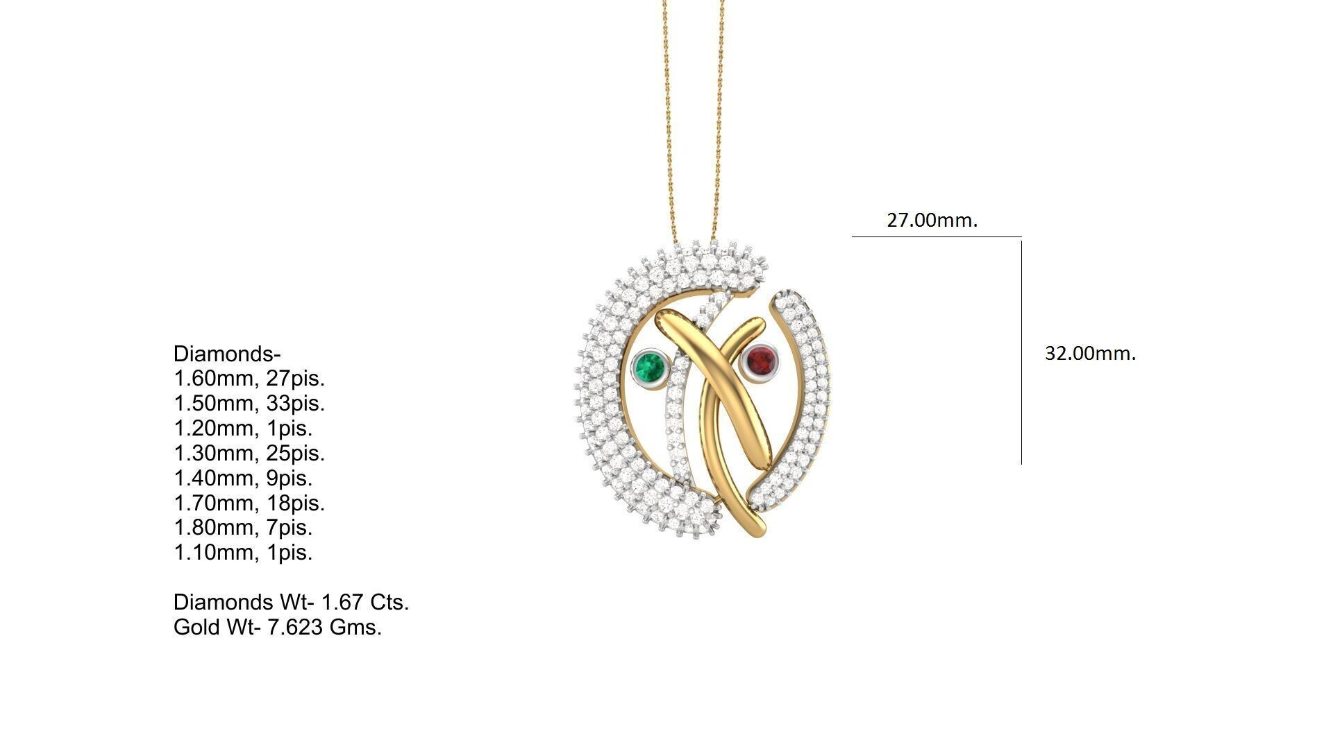 Pendant Earring Set Designs Lot 3D print model_62