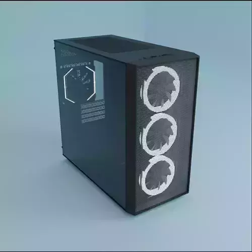 PC Case clean Black mATX Casing like Deepcool