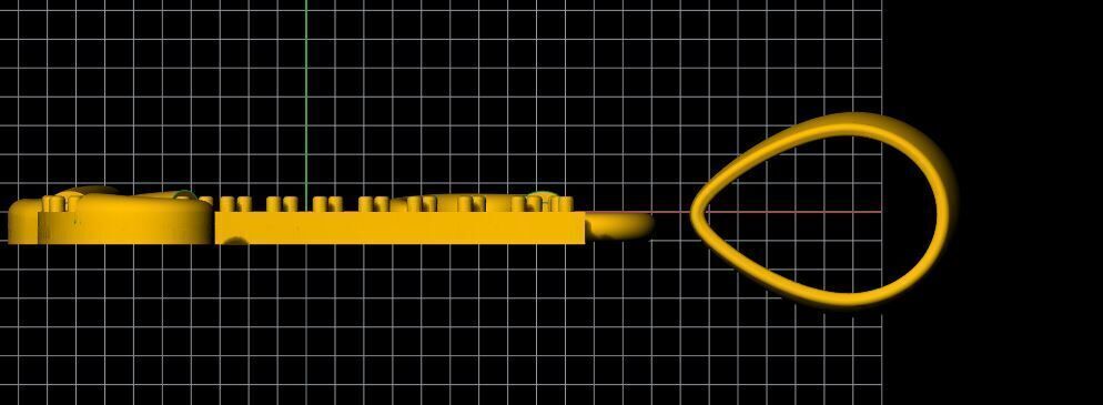 z alphabet pendant 3D print model_3