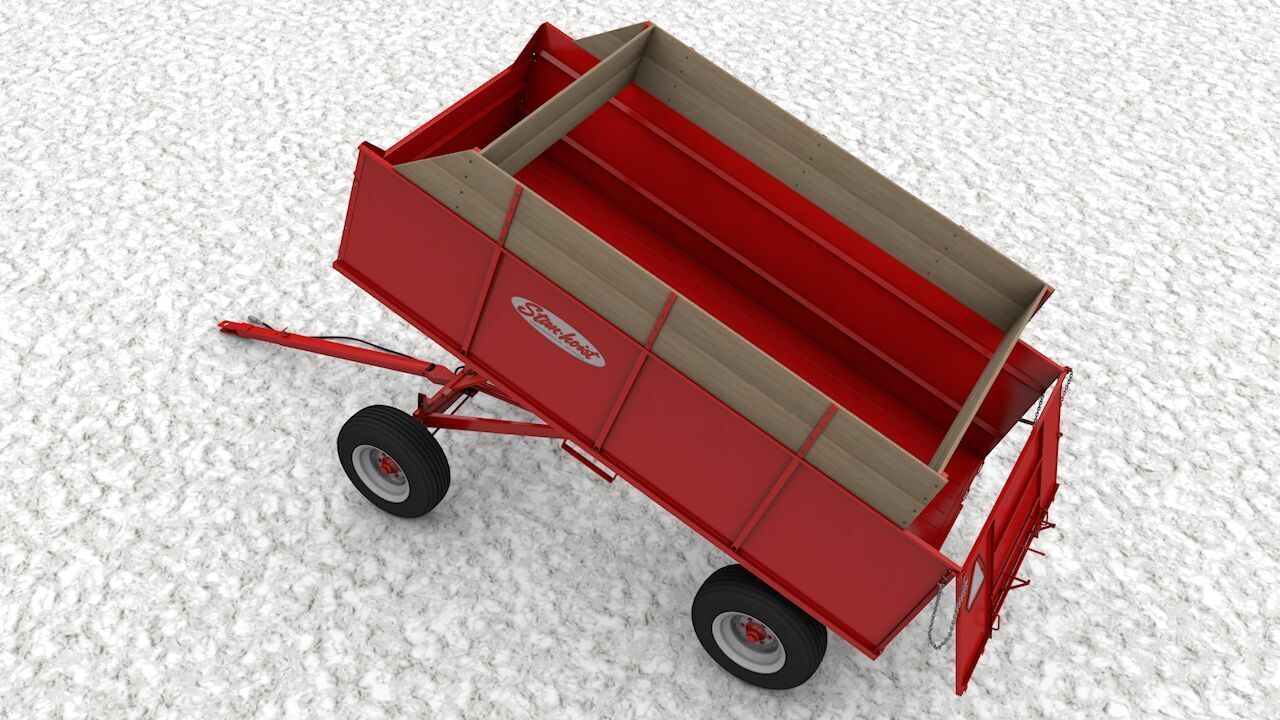 Stan Hoist 6x12 Barge Wagon 3D model_16