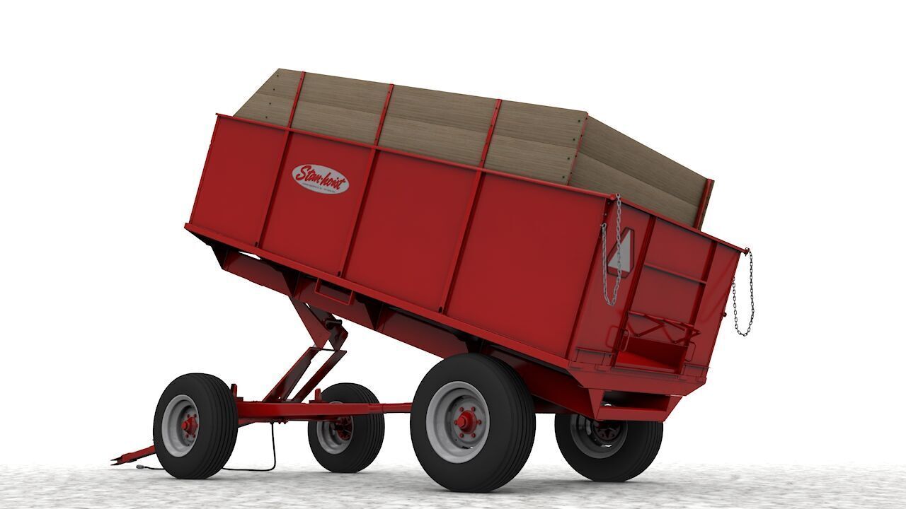 Stan Hoist 6x12 Barge Wagon 3D model_5