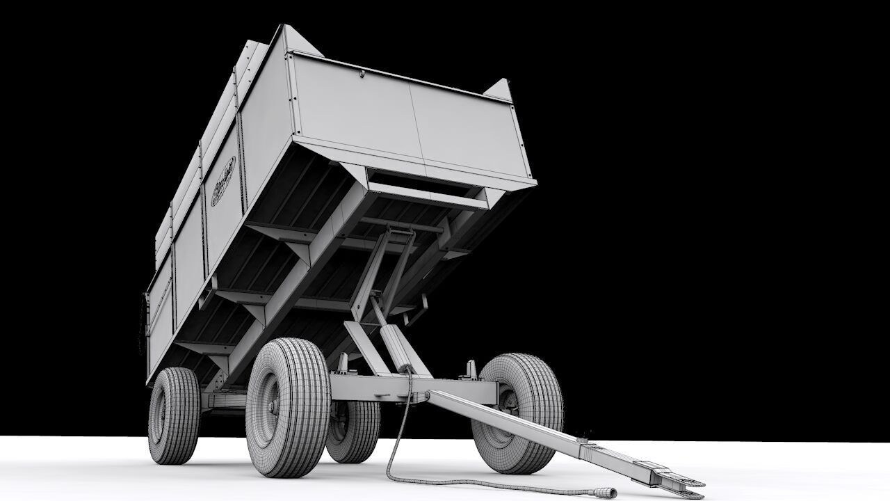 Stan Hoist 6x12 Barge Wagon 3D model_23