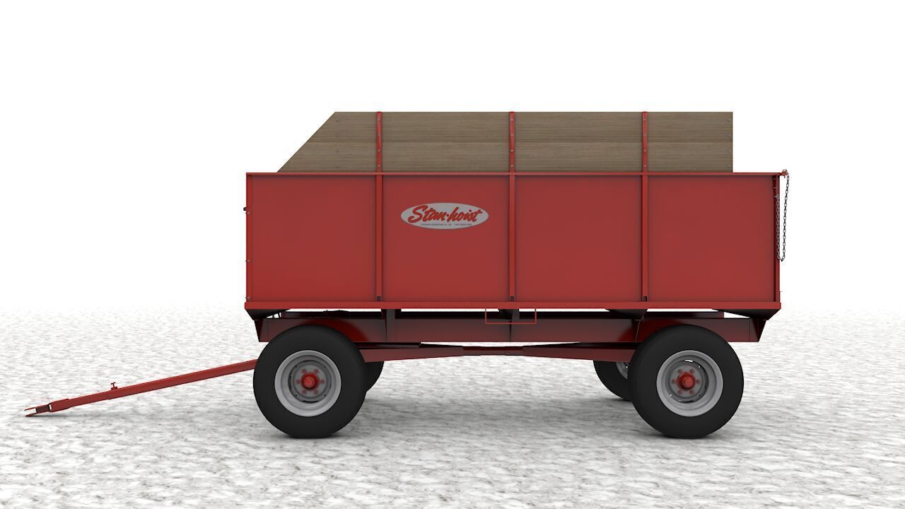 Stan Hoist 6x12 Barge Wagon 3D model_2