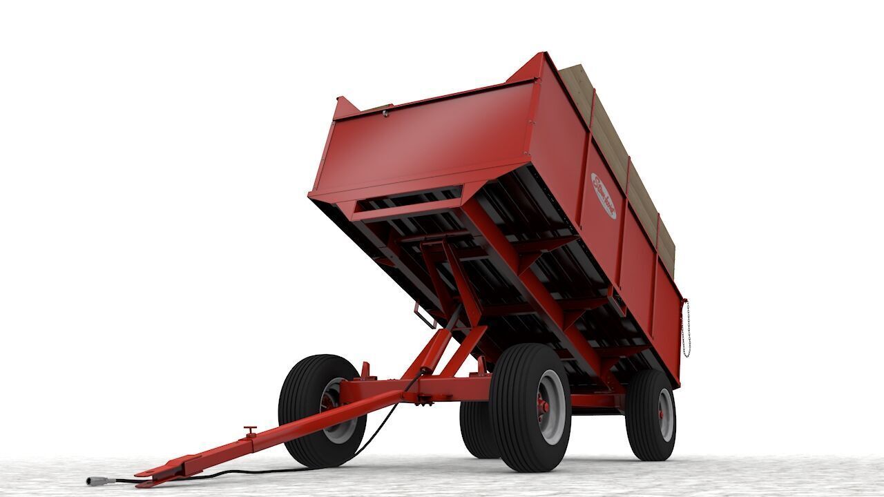 Stan Hoist 6x12 Barge Wagon 3D model_4