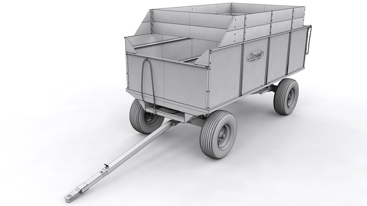 Stan Hoist 6x12 Barge Wagon 3D model_21