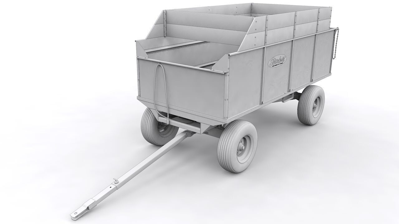 Stan Hoist 6x12 Barge Wagon 3D model_20
