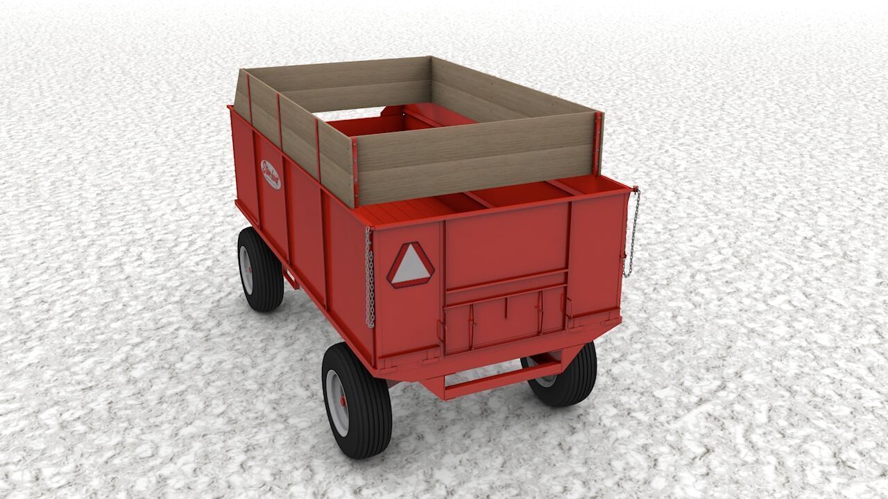 Stan Hoist 6x12 Barge Wagon 3D model_9
