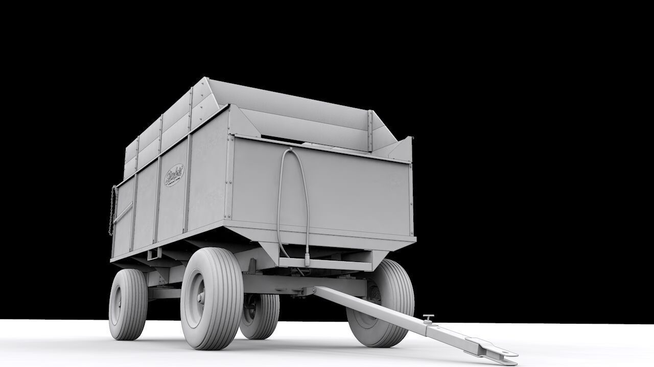 Stan Hoist 6x12 Barge Wagon 3D model_24