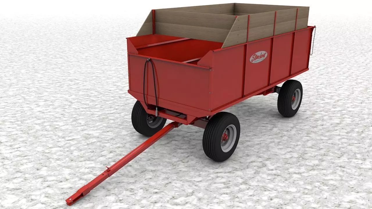 Stan Hoist 6x12 Barge Wagon 3D model_0