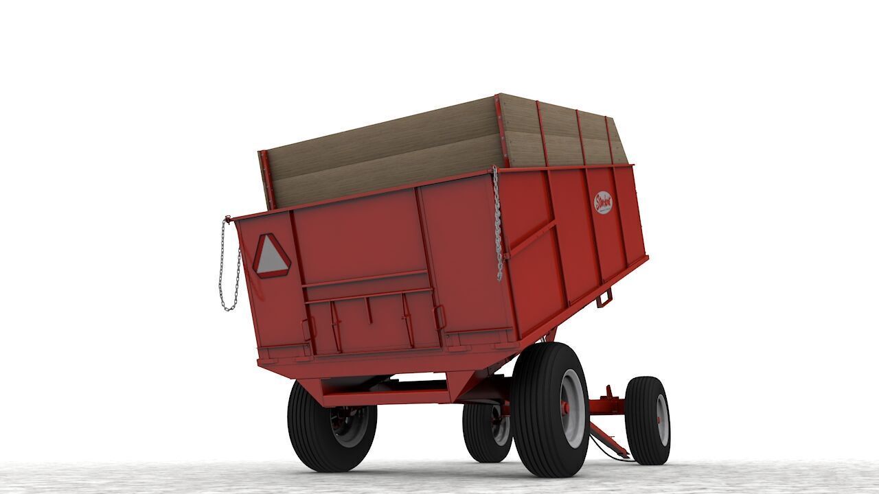 Stan Hoist 6x12 Barge Wagon 3D model_11