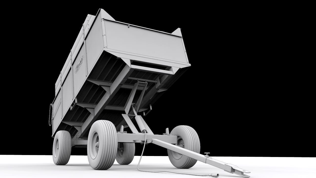 Stan Hoist 6x12 Barge Wagon 3D model_22