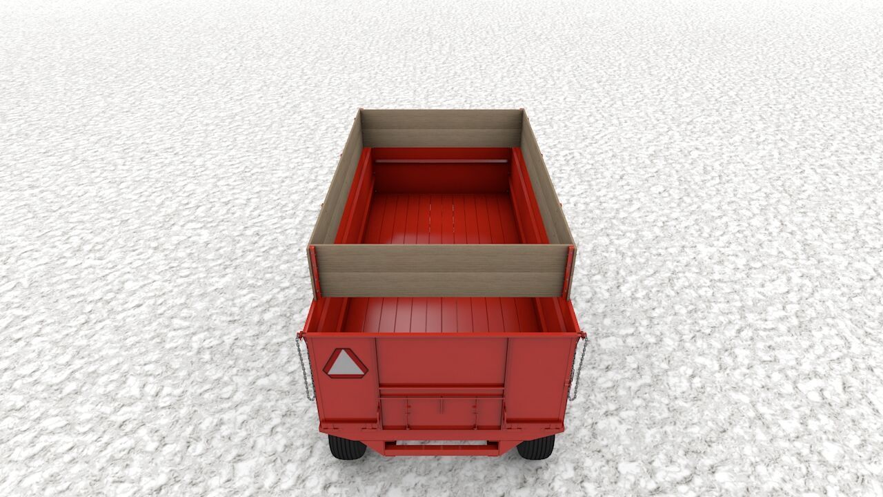 Stan Hoist 6x12 Barge Wagon 3D model_13