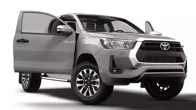 Toyota Hilux Xtra Cab HQ Interior 2024 3D model