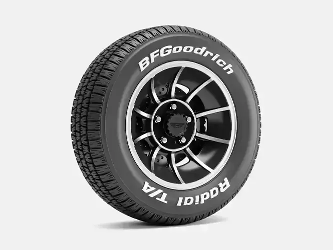 15x7 American Racing Vector Wheel BFGoodrich Radial Tire