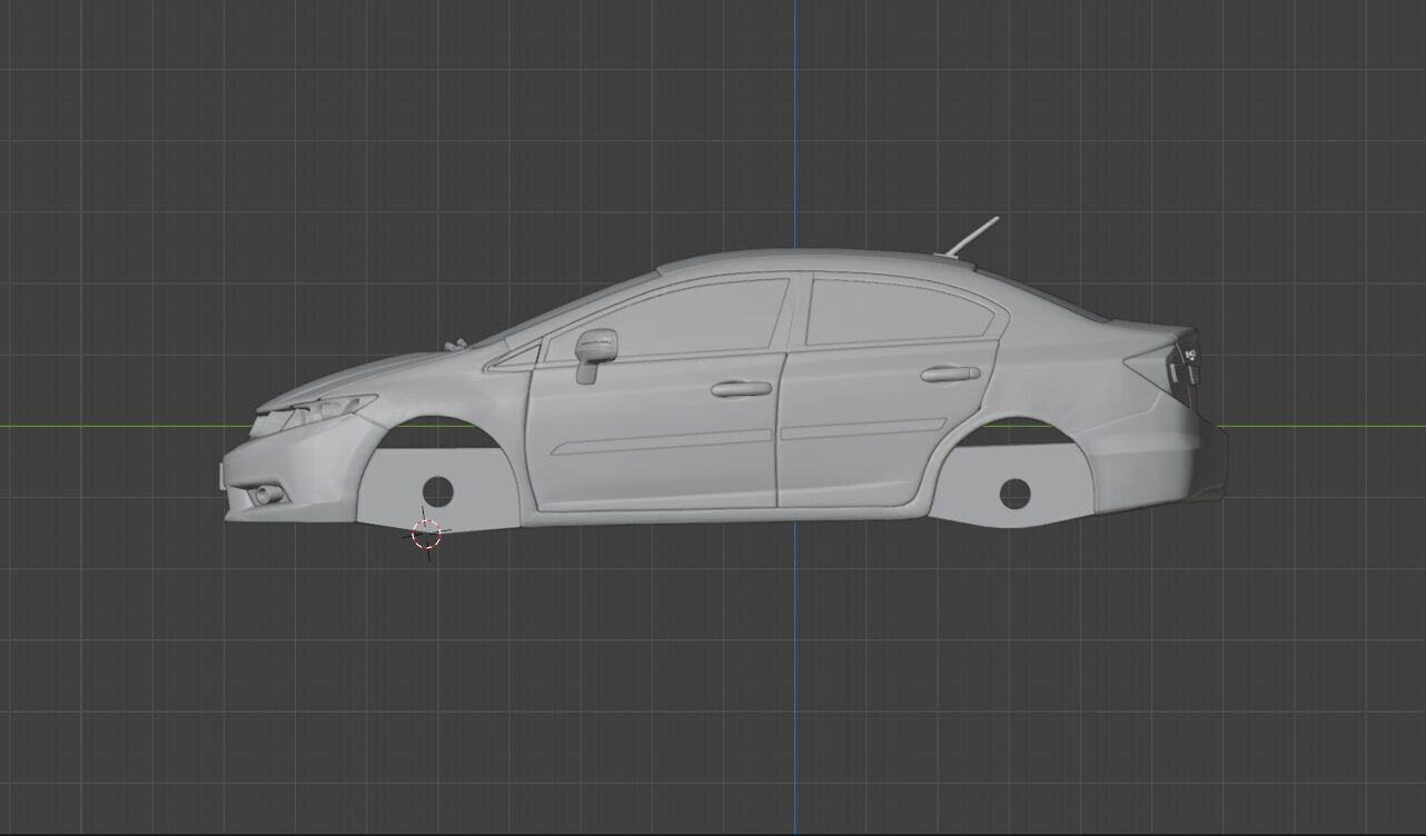Honda Civic G9 3D print model_1