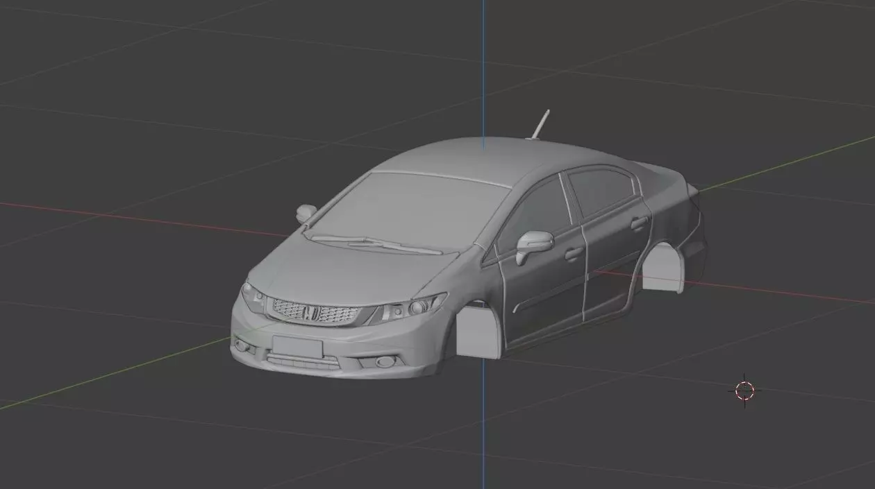 Honda Civic G9 3D print model_0