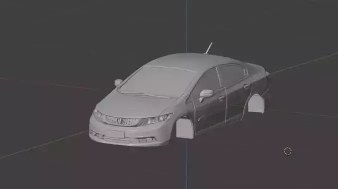 Honda Civic G9 3D print model