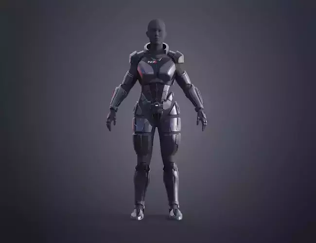 N7 Female Shepard Armor - Mass Effect 3D print model