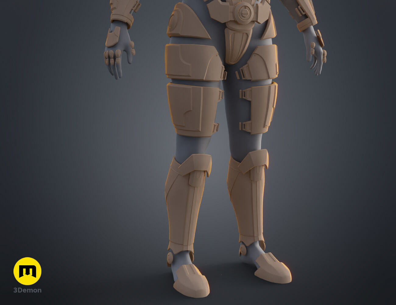 N7 Female Shepard Armor - Mass Effect 3D print model_34