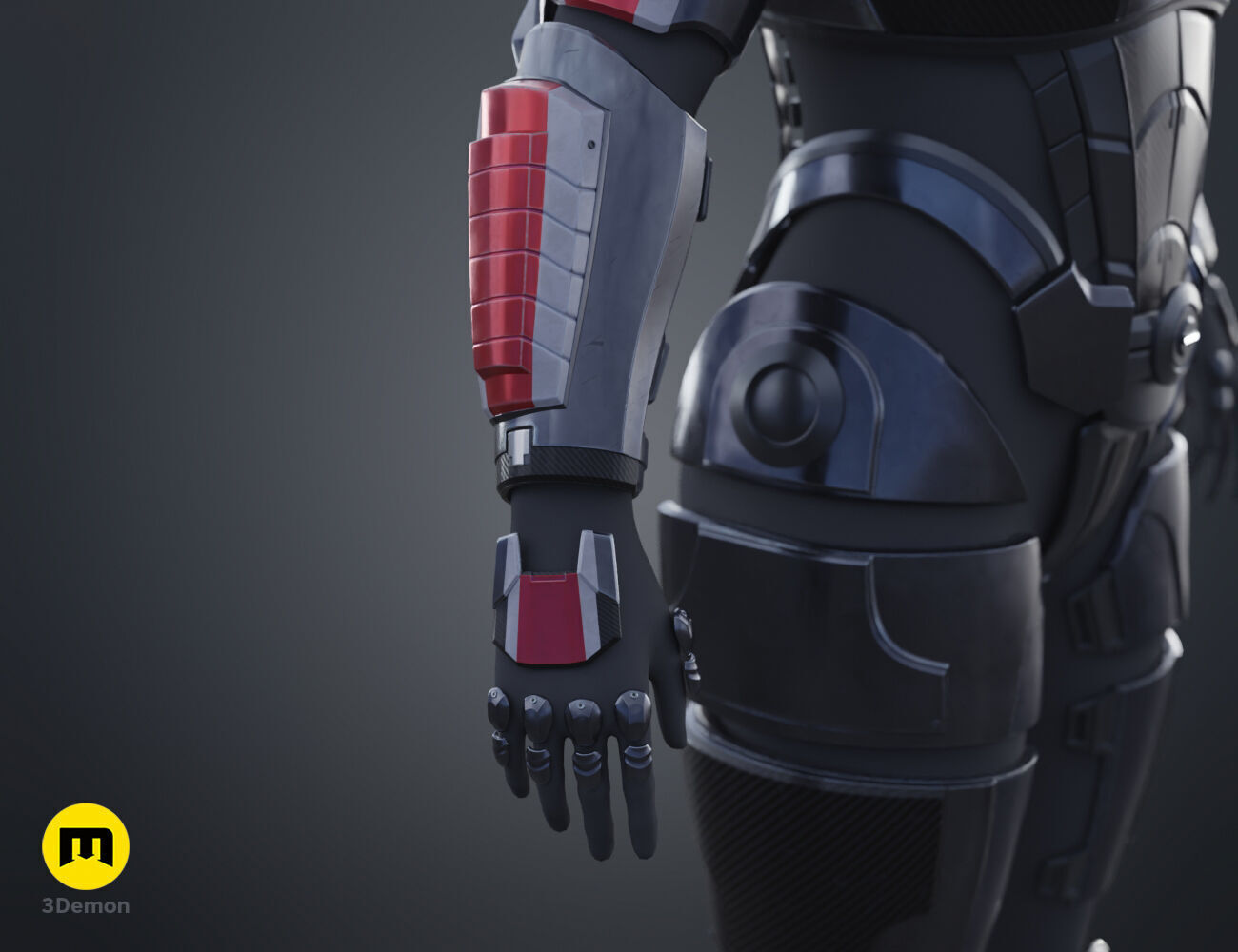 N7 Female Shepard Armor - Mass Effect 3D print model_10