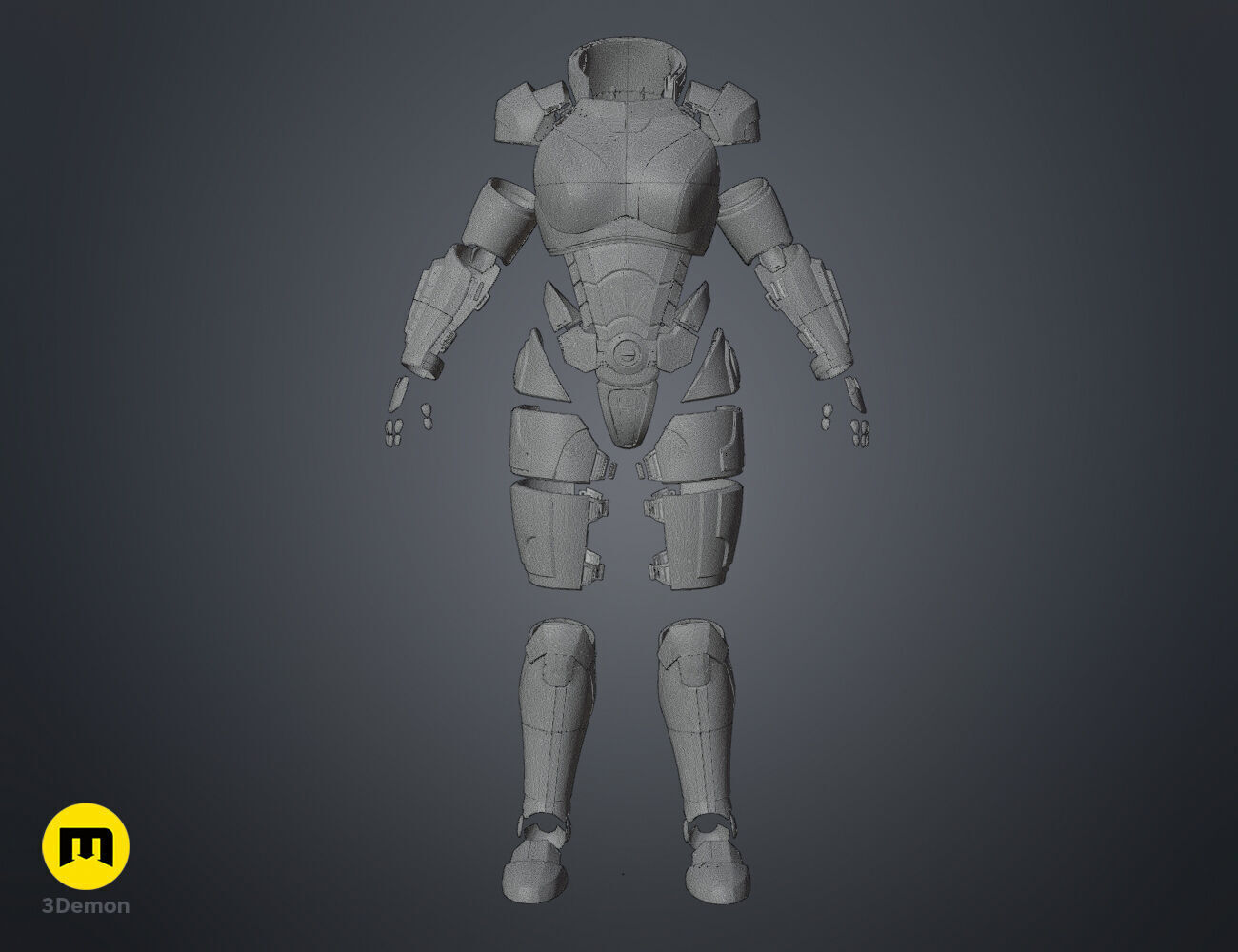 N7 Female Shepard Armor - Mass Effect 3D print model_38