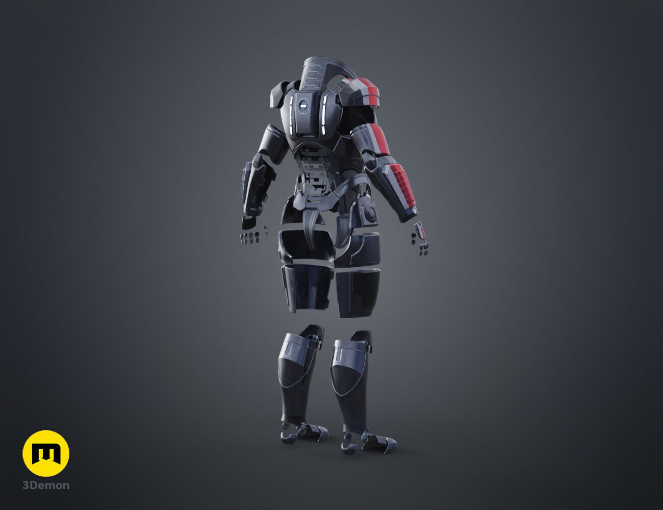 N7 Female Shepard Armor - Mass Effect 3D print model_26