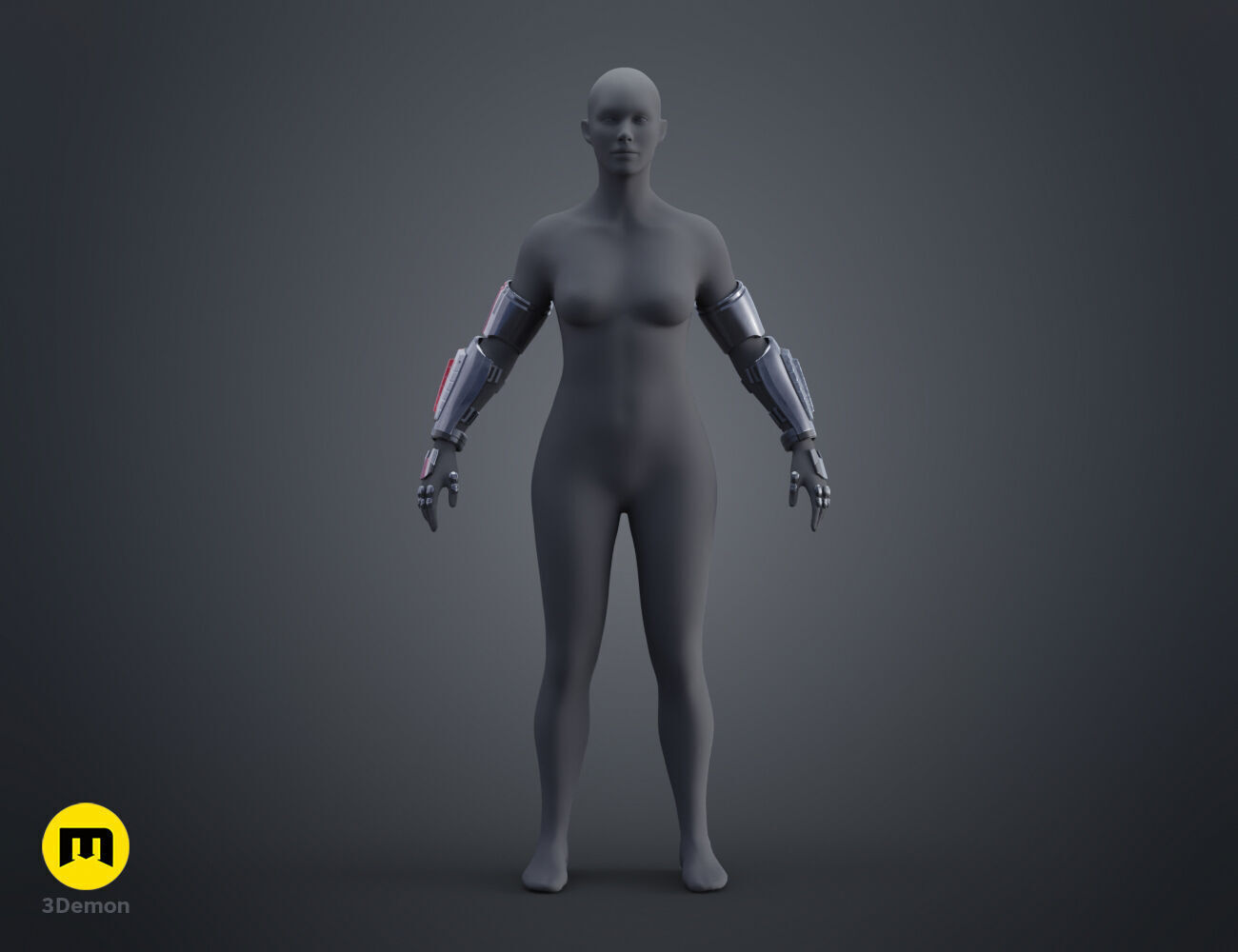 N7 Female Shepard Armor - Mass Effect 3D print model_14