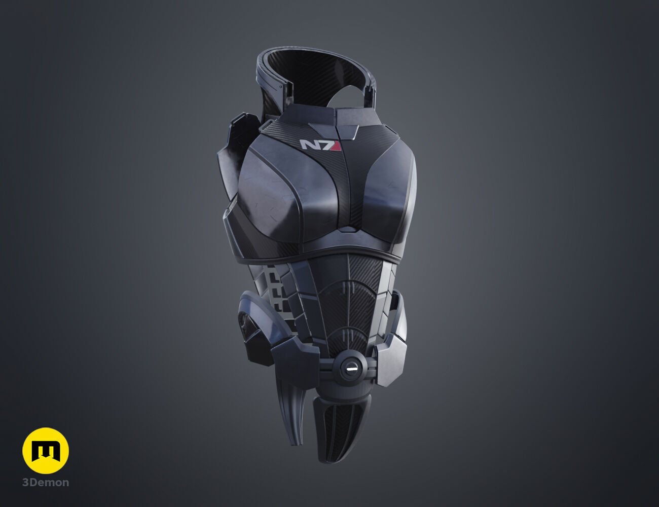 N7 Female Shepard Armor - Mass Effect 3D print model_19