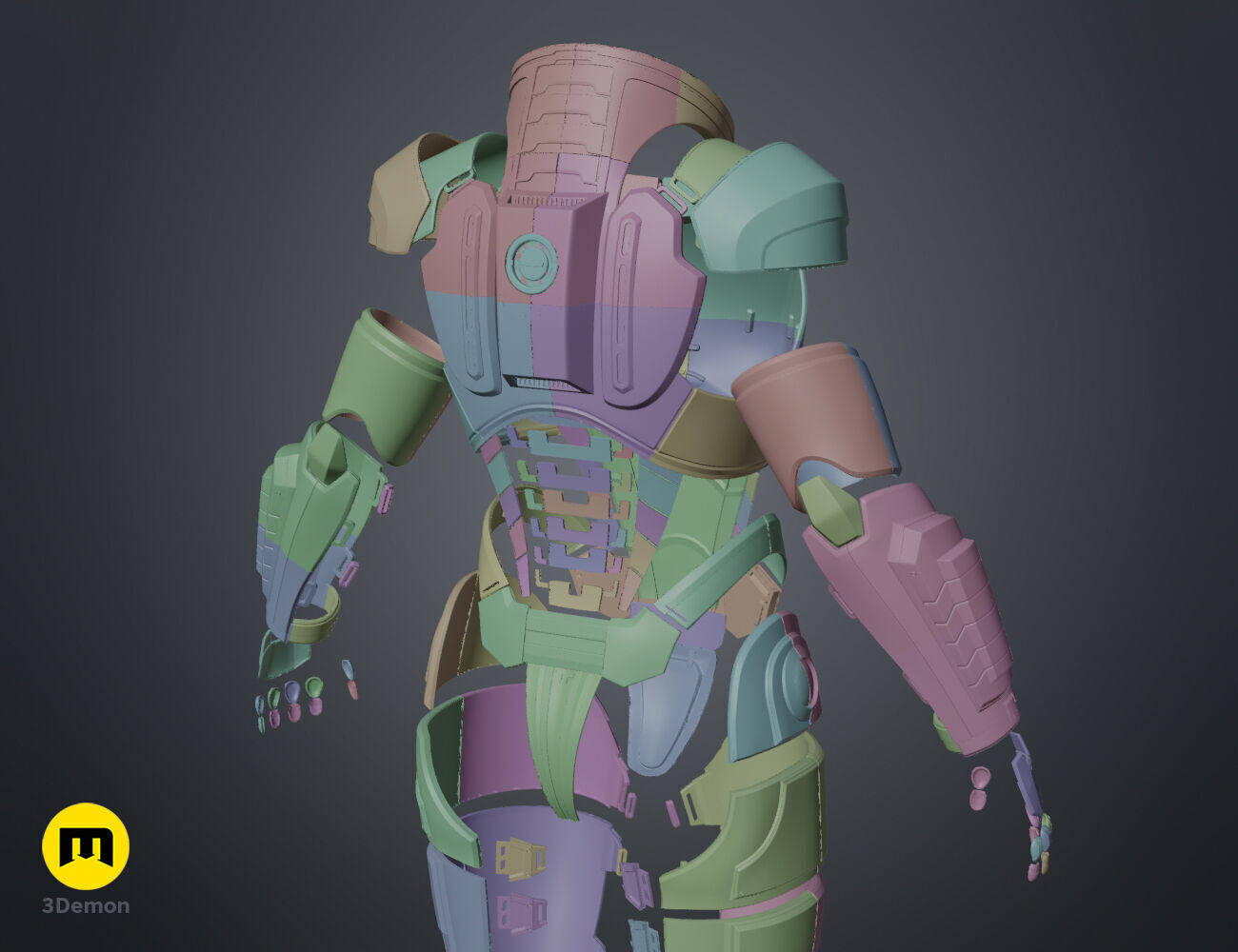 N7 Female Shepard Armor - Mass Effect 3D print model_16