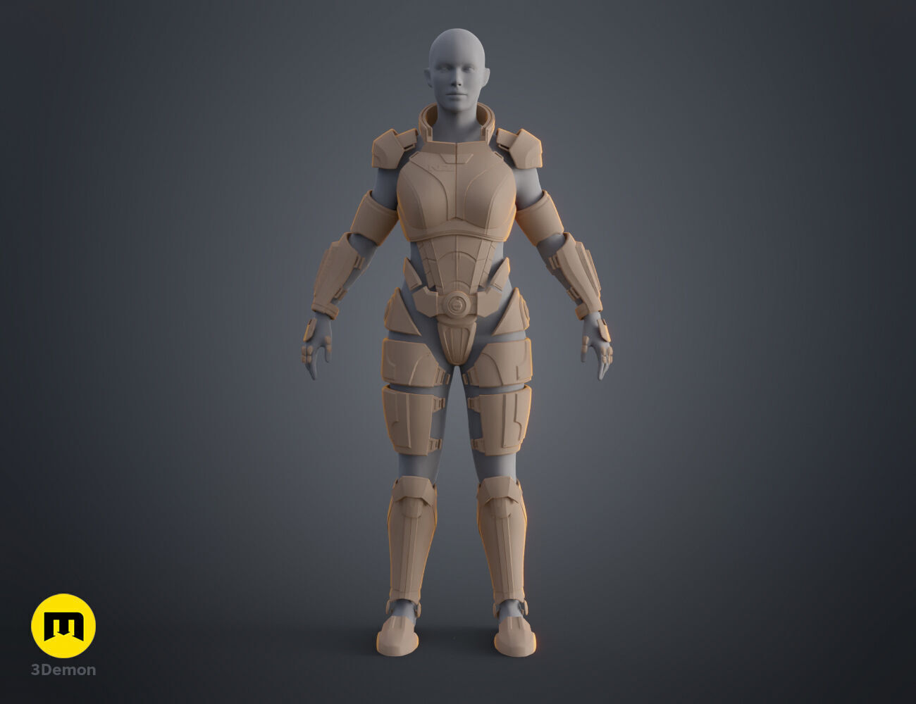 N7 Female Shepard Armor - Mass Effect 3D print model_32