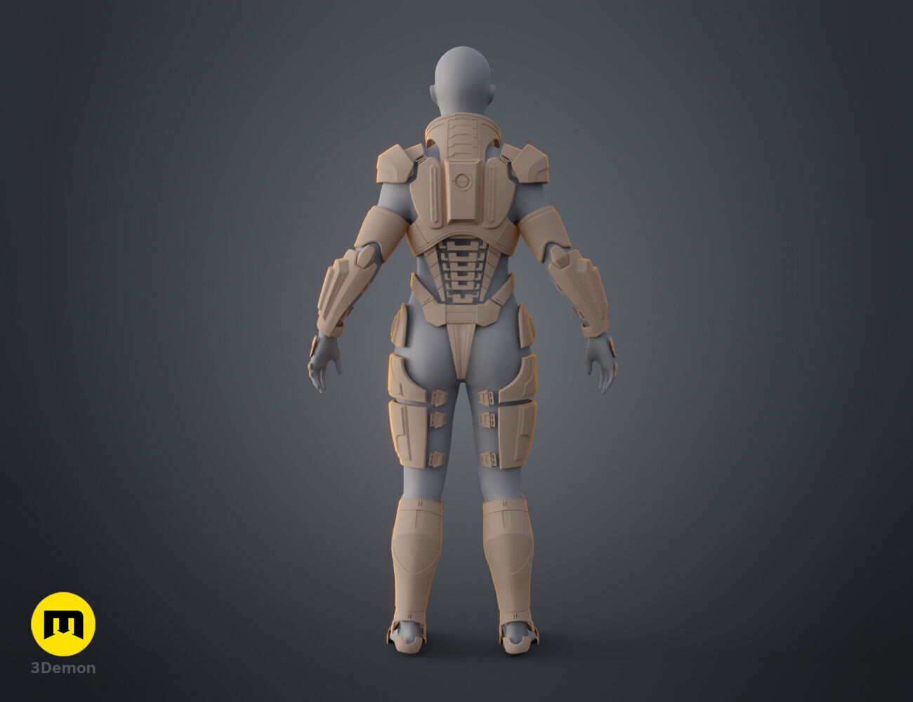 N7 Female Shepard Armor - Mass Effect 3D print model_33
