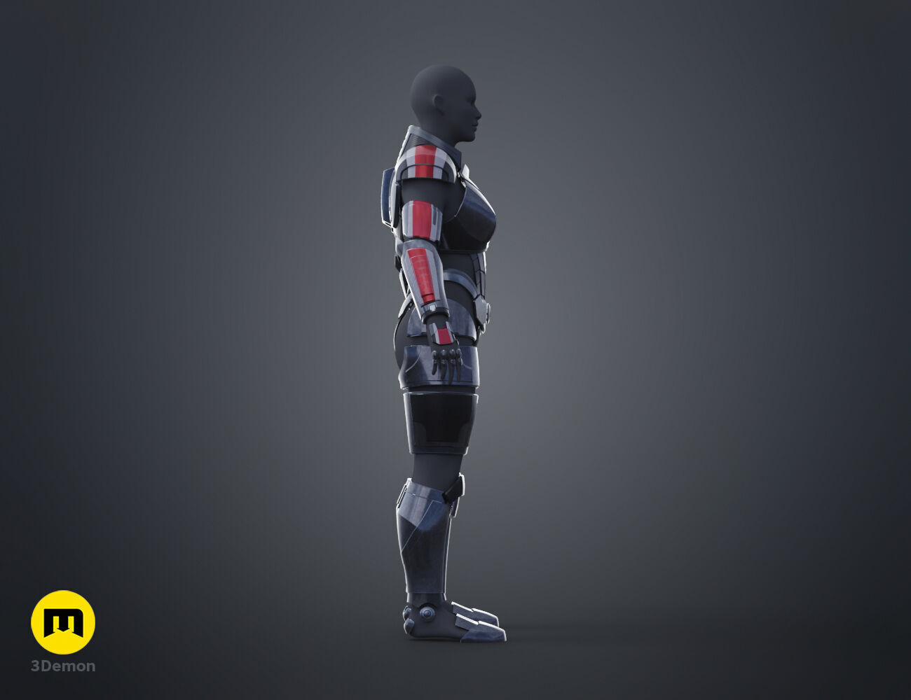 N7 Female Shepard Armor - Mass Effect 3D print model_27