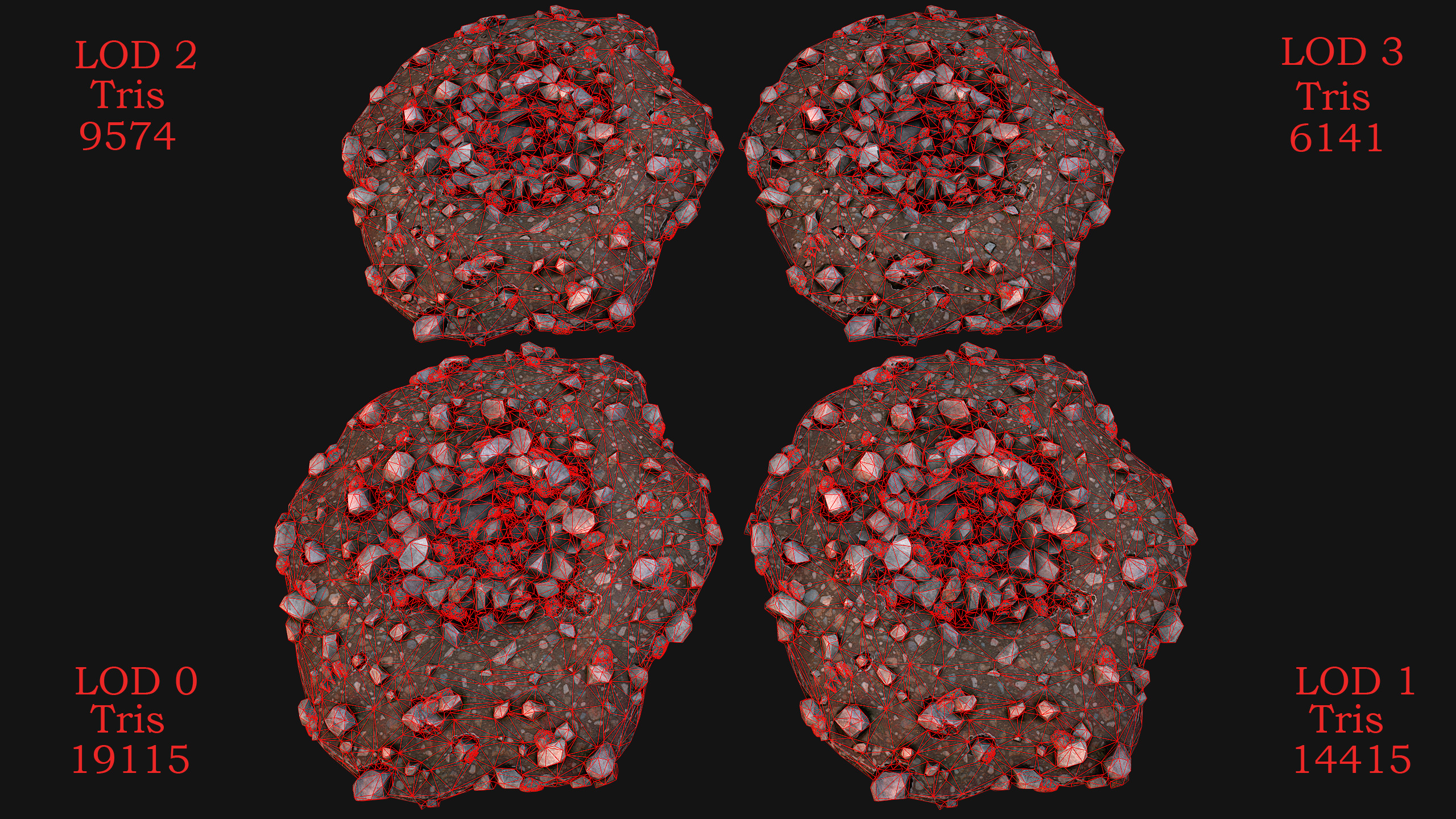 Medieval Gold Ore Mine Low-poly 3D model_14