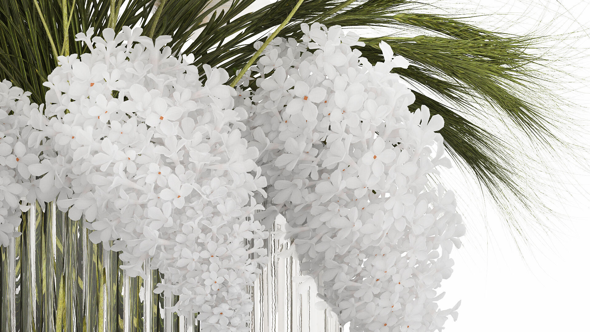 Summer Designer Bouquet Wild Flowers Poppy lilac 494 3D model_5